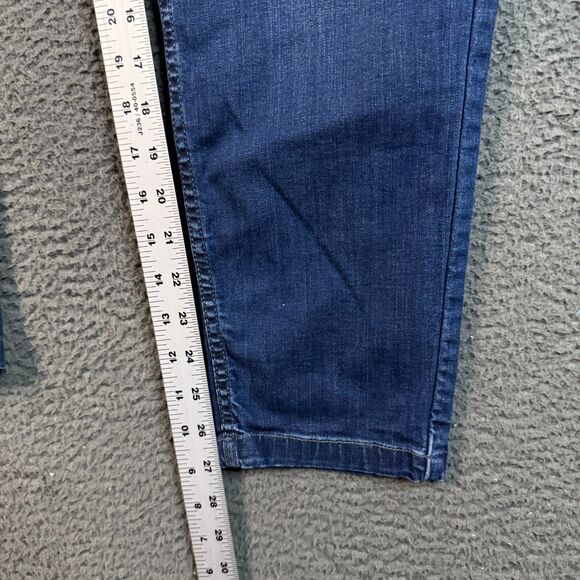 Mugsy Jeans Mens 35x30 (Fits 33x27) Blue Fultons Tapered Fit Stretch Dark Wash - Picture 13 of 15